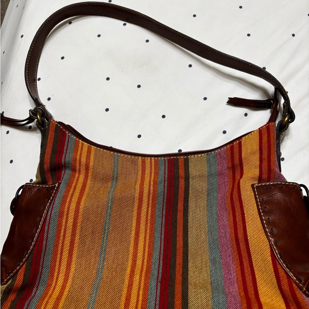 Striped Multicolor Shoulder Bag